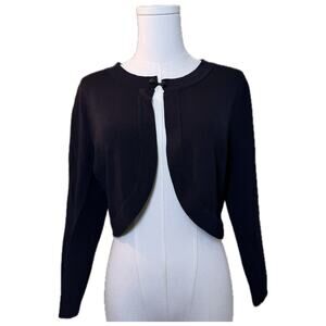 Women’s Coldwater Creek Shrug, 3/4 Length Sleeves, Size Medium, Black